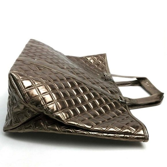 AUTHENTIC UNUSED MARC JACOBS Quilted Tote (old model) Msize Tote Bag Bronze - Picture 4 of 8